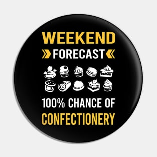 Weekend Forecast Confectionery Confectioner Pin