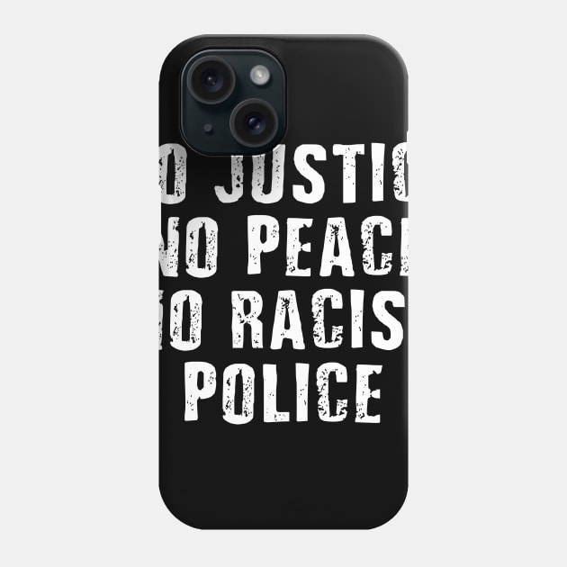 Justice Peace Police Black Lives Matter BLM Phone Case by maelotti22925