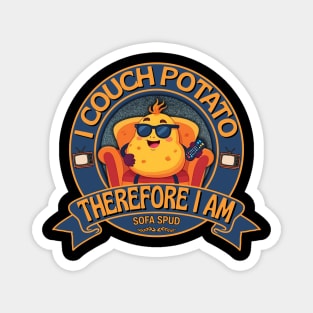 I Couch Potato – Therefore I Am | Sofa Spud Magnet