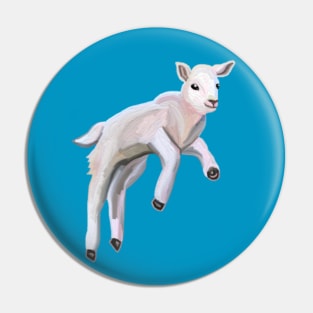 Cute Galloping Baby Spring Lamb Pin