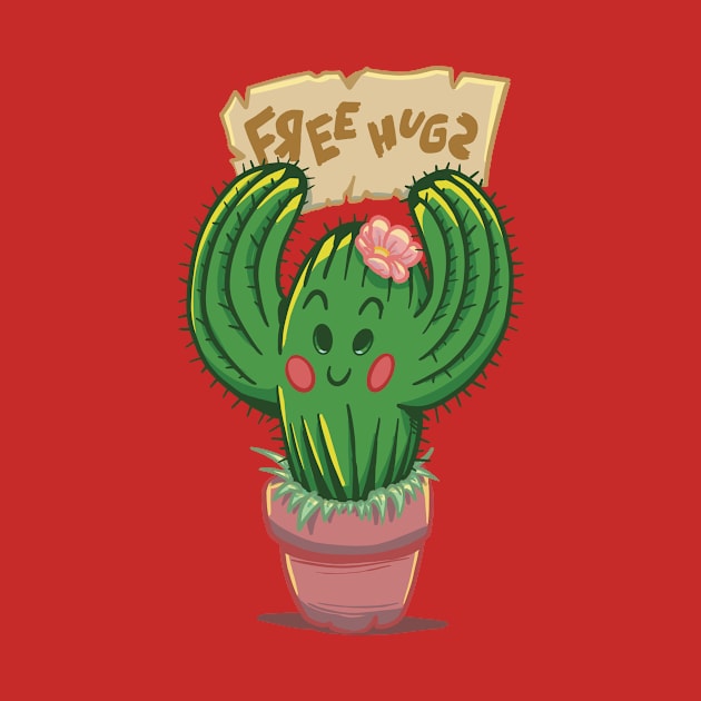 Free Hugs Cactus by Autifant’s Art