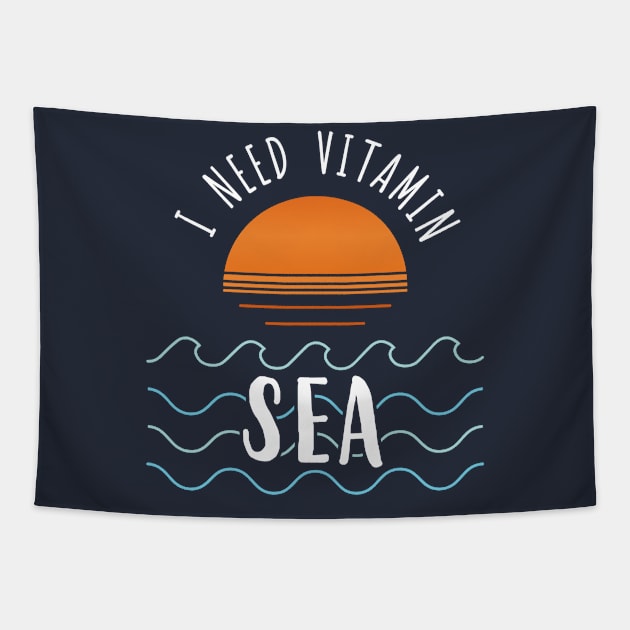 I Need Vitamin Sea Tapestry by Marzuqi che rose