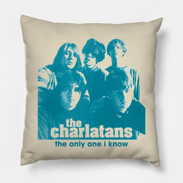 Britpop Band Charlatans Pillow by Well George