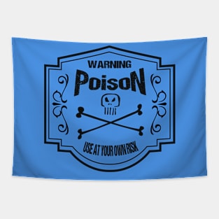 Vintage Poison Label Tapestry