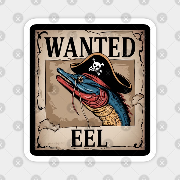Eel Design, Cute Creature from the Ocean Dept Magnet by Pixel Threads 