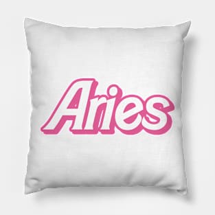 retro barbie aries Pillow