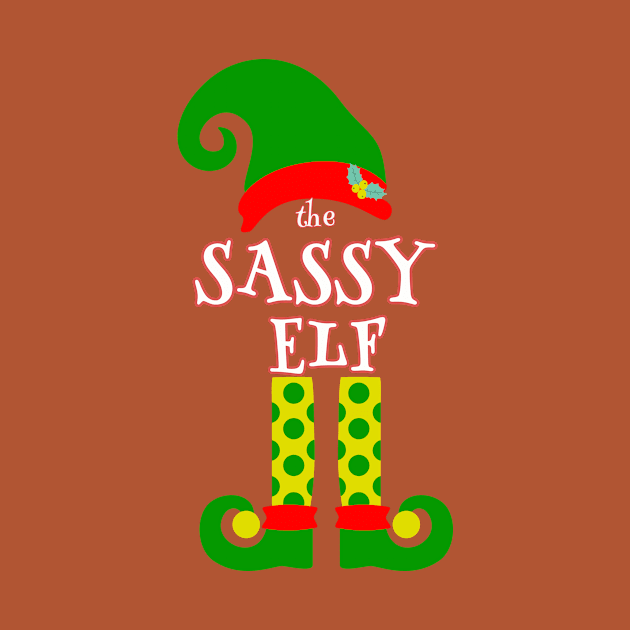 The Sassy Elf Family Matching Christmas 2020 Gift  by NiftyGiggles