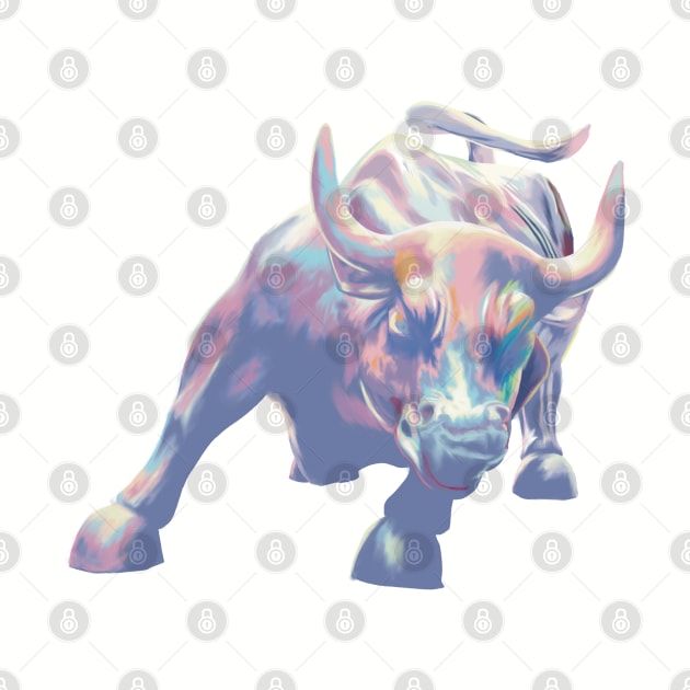 The Charging Bull of Wall Street by Art And Soul