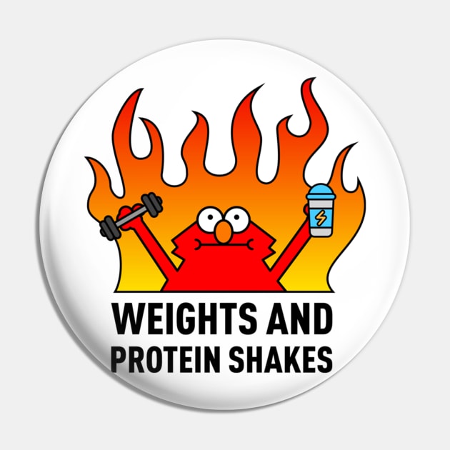 Weights and Protein Shakes Pin by discpeplum