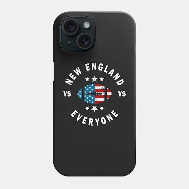 Funny Distressed New England VS Everyone Phone Case by CMDesign