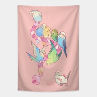Budgie bunch cotton candy flavored Tapestry
