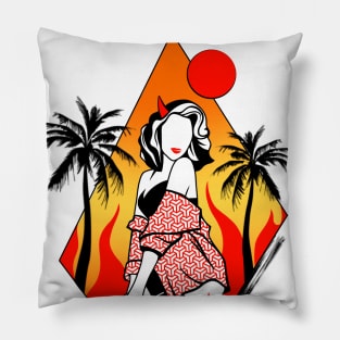 Hot girl devil Pillow