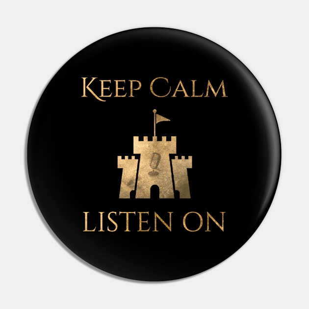 Keep Calm and Listen On Pin by Audiobook Empire