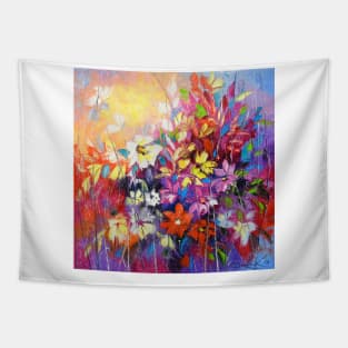 Dance of flowers Tapestry