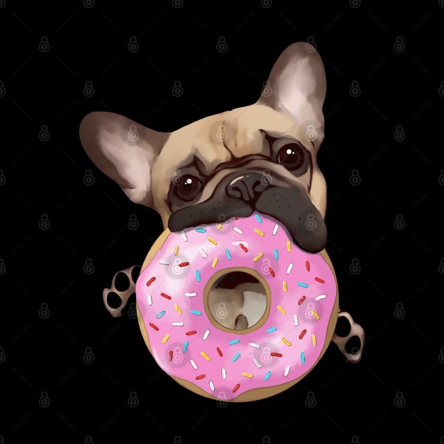 French bulldog sweet donuts for frenchie lover by Collagedream