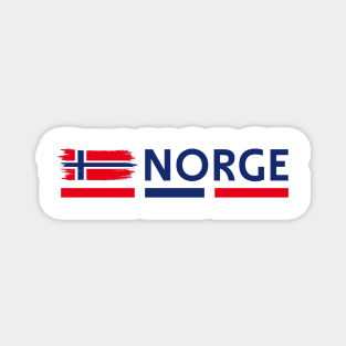 Norway Flag design | Fjord illustration Magnet