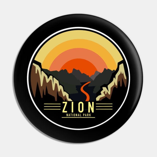 Zion National Park Pin by Retro Love