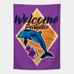 Welcome to Paradise Tapestry