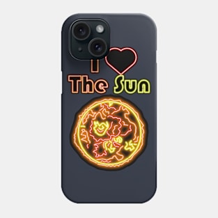 Electric Solar System I Love The Sun Phone Case