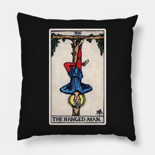 XII. The Hanged Man Tarot Card Pillow