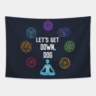 Let's Get Down Dog - Yoga Workout Tapestry