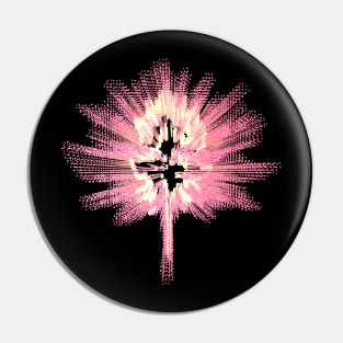 Cherry Blossom Tree Abstract Pin