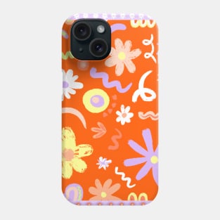 Floral doodles Phone Case