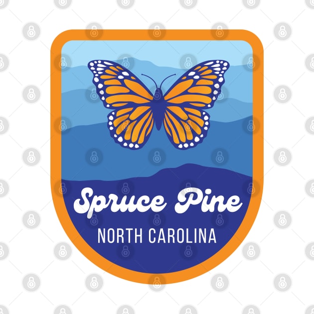 Spruce Pine North Carolina Tourist Souvenir by carolinafound