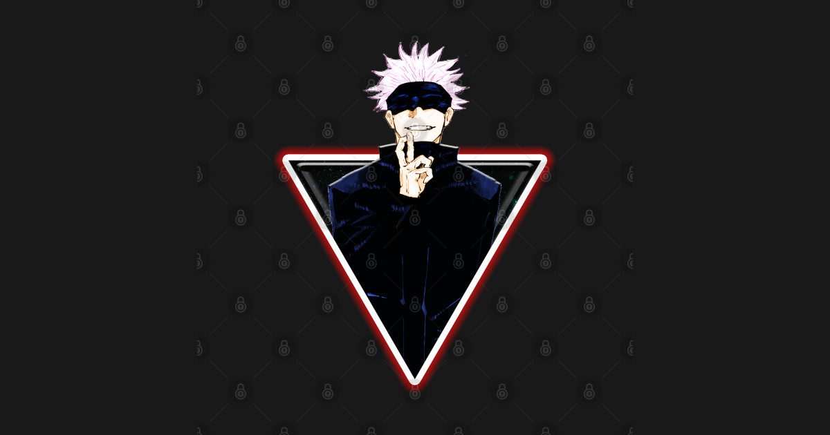 jujutsu kaisen satoru gojou jujutsu kaisen sticker teepublic