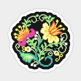 Floral traditional design 03 Magnet