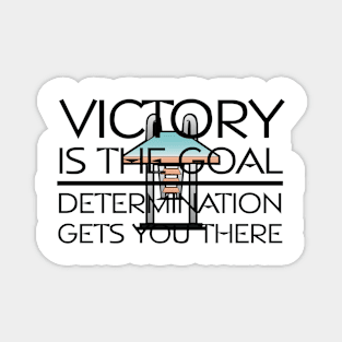 Diving Victory Slogan Magnet