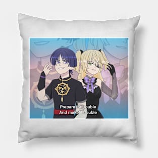 Goth trans kids Pillow