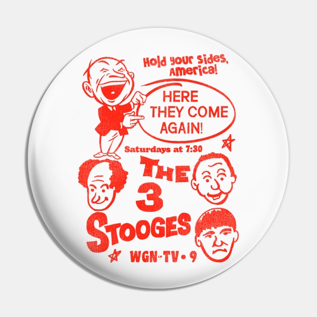 The 3 Stooges Pin by darklordpug