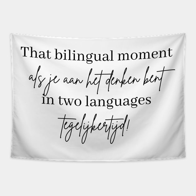 bilingual moment - Dutch Tapestry by Rich Doxy Graphics