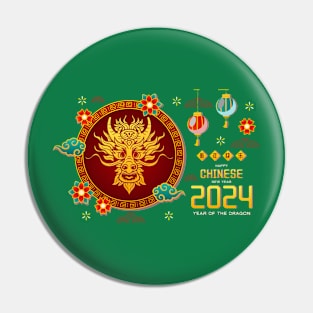 Chinese new year 2024, year of the dragon Pin