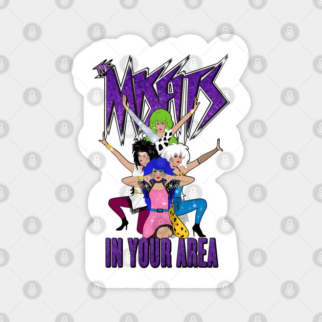 The Misfits In Your Area by BraePrint Magnet by Braeprint