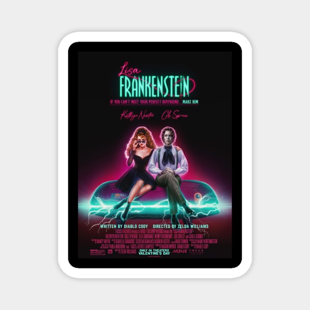 Lisa Frankenstein Movie Poster Magnet by HerbalBlue