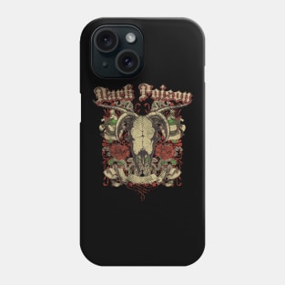 horned animal skull flourish Phone Case