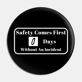 Sarcastic Shirt with "Days Without Incident" Funny Quote Tee, Casual Humor Clothing, Perfect Gift for Friends Pin