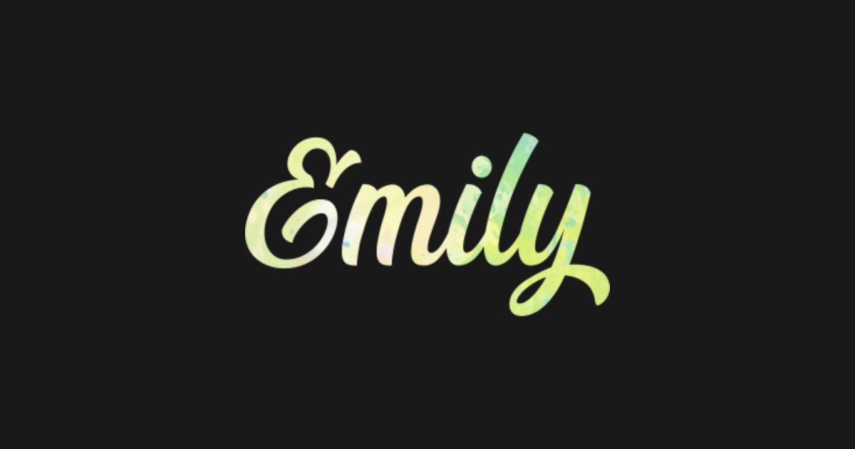 Emily name art - Emily - Sticker | TeePublic