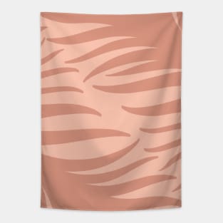 Palm Leaf Boho Chic Blush Pink Tapestry