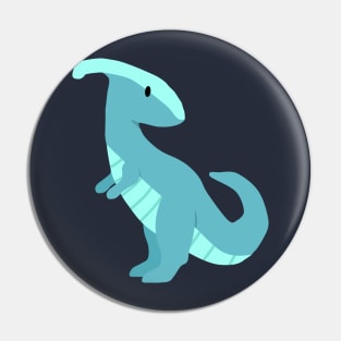 Cute Cyan Dinosaur Pin