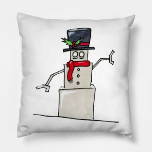 Snowman Bot Pillow