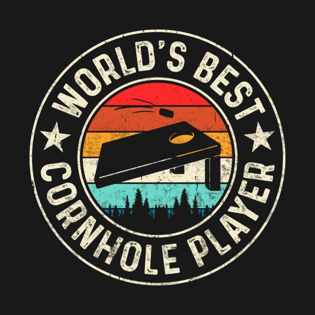 Worlds Best Cornhole Player by Visual Vibes