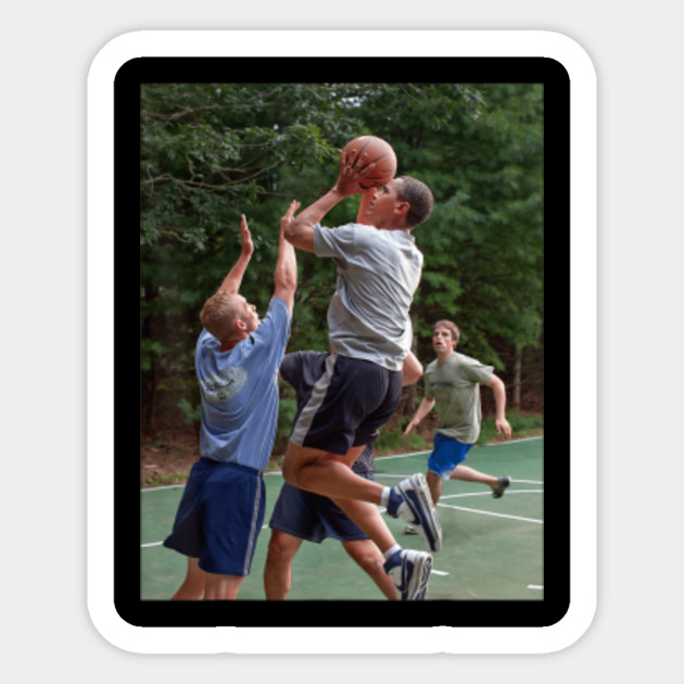 Barack Obama Playing Basketball Barack Obama Playing Basketball