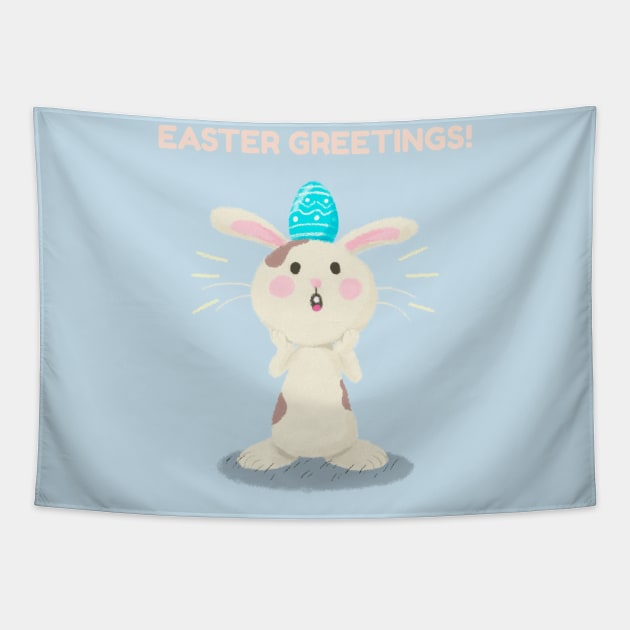 Easter Greetings Tapestry by CoffeeBrainNW
