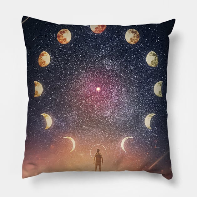 Lunar eclipse Pillow by psychoshadow