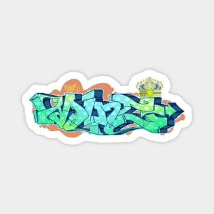 Mint graffiti letters Magnet