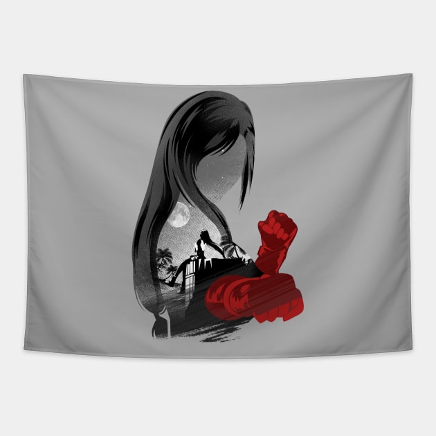 Tifa Childhood Friend Tapestry by SourKrispop