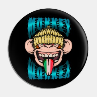 monkey punk Pin